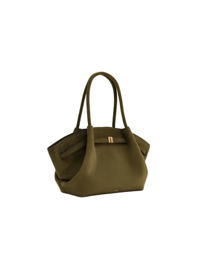 JW PEI Hana Medium Faux Suede Tote Bag - Green - Image 4