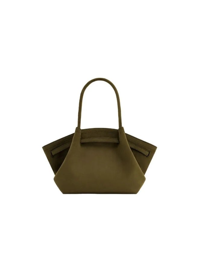 JW PEI Hana Medium Faux Suede Tote Bag - Green - Image 5