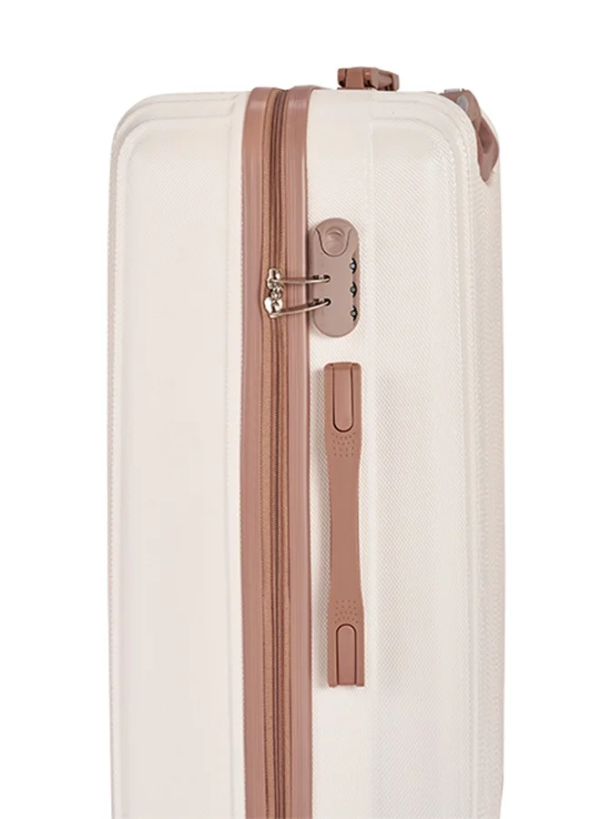 LIMRA Luggage set 6 pieces travel Bags with a distinctive design from limra Beige/Gold
