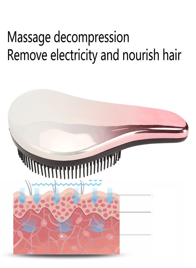 ANGGREK Detangling Hair Brush, Professional Portable Massaging Detangler Brush Wet or Dry Detangling Hair Brush White Gradient for Women Men Kids Curly Straight Hair - Image 5