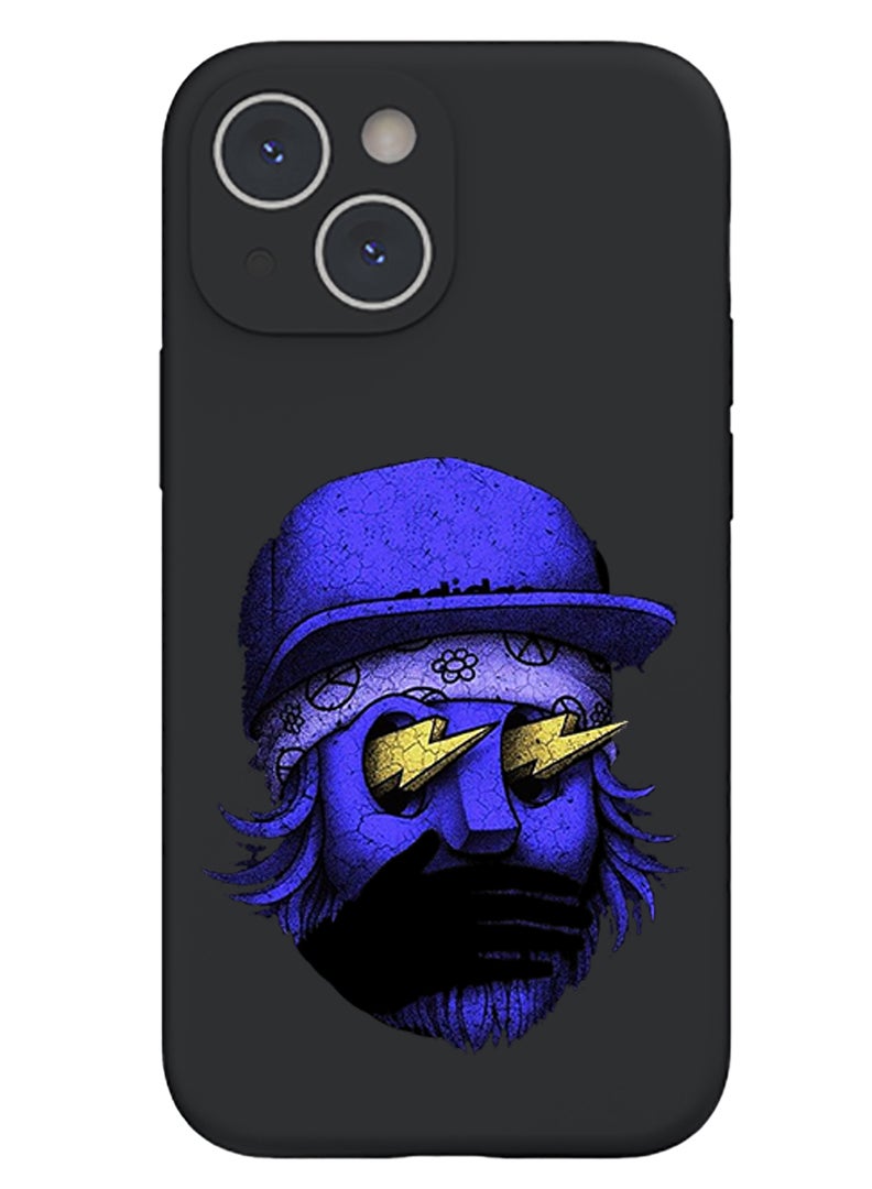 Theodor Protective Slim Fit Case Liquid Silicone Cover with Full Body Protection Anti-Scratch Shockproof Case For iPhone 13 Black  - let your imagination sour copy - Image 1