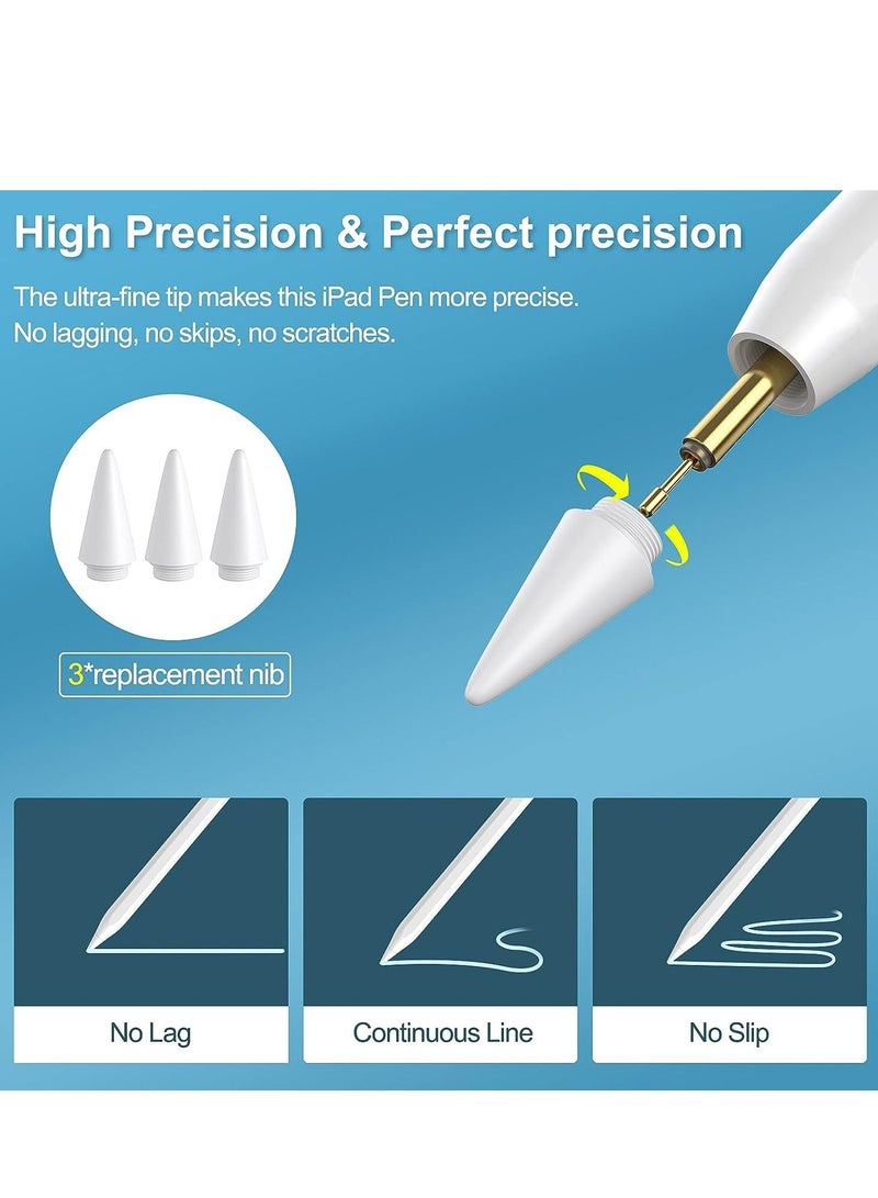 ELTRAZONE Stylus Pen for iPad with Tilt Sensitive and Fast Charge, iPad Pencil Compatible with 2018-2022 Apple iPad Pro 11/12.9 Inch,iPad 10/9/8/7/6 Gen,iPad Mini 5/6 Gen,iPad Air3/4/5 Gen - Image 5