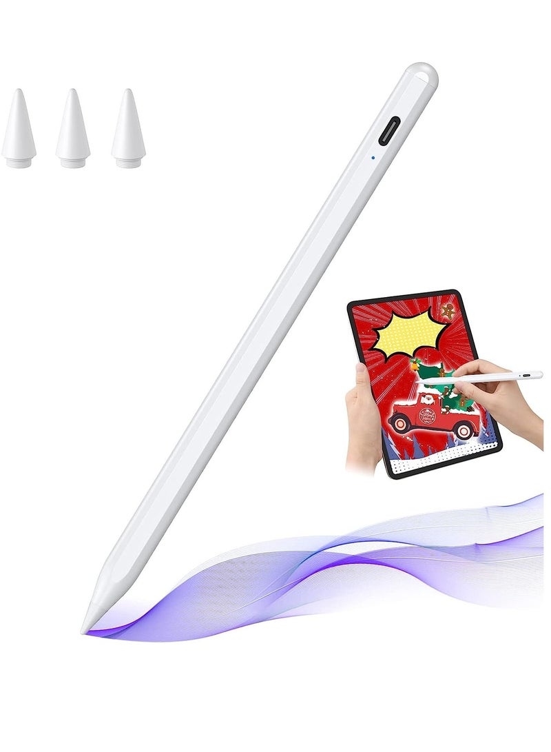 ELTRAZONE Stylus Pen for iPad with Tilt Sensitive and Fast Charge, iPad Pencil Compatible with 2018-2022 Apple iPad Pro 11/12.9 Inch,iPad 10/9/8/7/6 Gen,iPad Mini 5/6 Gen,iPad Air3/4/5 Gen - Image 2