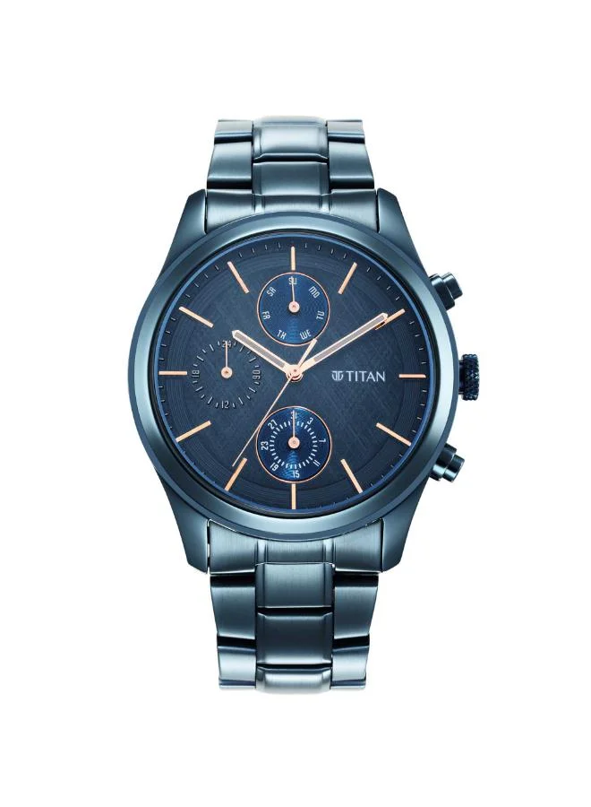 تيتان Men's Stainless Steel Analog Watch 1805QM01 - 42 mm