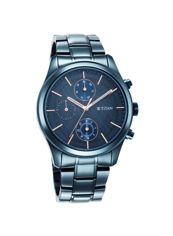 تيتان Men's Stainless Steel Analog Watch 1805QM01 - 42 mm