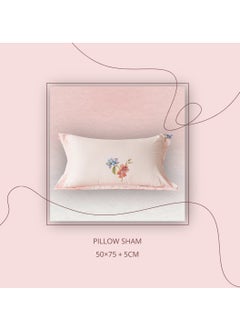 Generic OLA Home Duvet Covers & Sets Comforters - Single fitted Sheet Bedsheet with  Pillow Case - Flowers & White & Pink Color - Soft - Long Sleep120*200+30CM  - Image 3