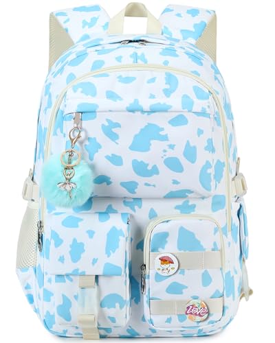 Hidds Backpack for Girls College School Backpacks Kids Bookbag School Bag Travel Laptop Daypack Teens Women Blue - Image 1