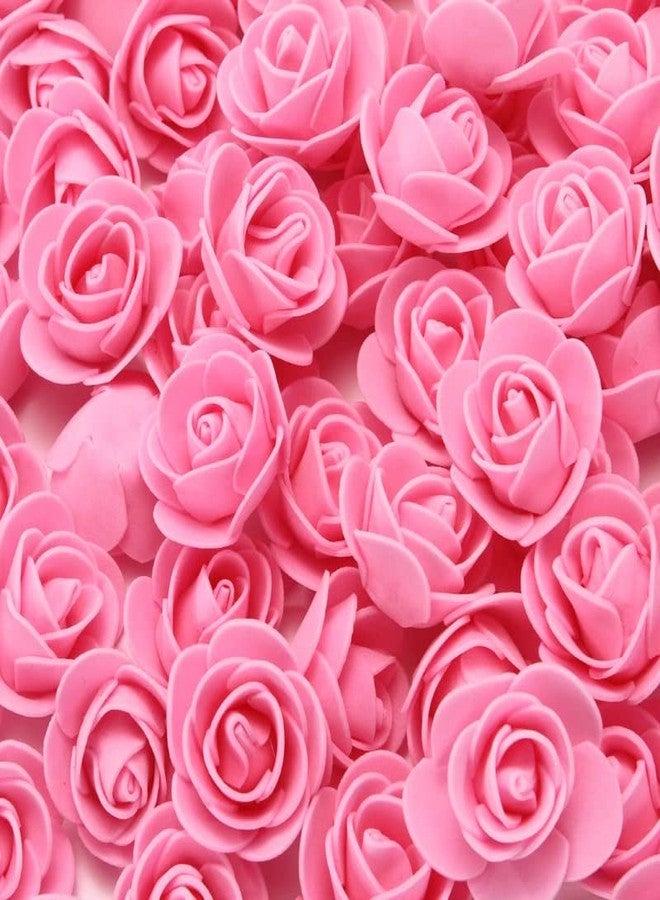 TREEWING 50Pcs Decorative Foam Crafted Rose Flowers for DIY Craft Work, Gift Crafting, Water Floating Flowers, Pooja Thali, Festival and Events, Home and Diwali Decoration Items - Image 1