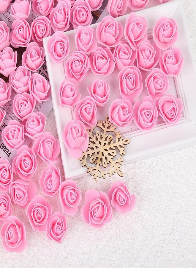TREEWING 50Pcs Decorative Foam Crafted Rose Flowers for DIY Craft Work, Gift Crafting, Water Floating Flowers, Pooja Thali, Festival and Events, Home and Diwali Decoration Items - Image 3