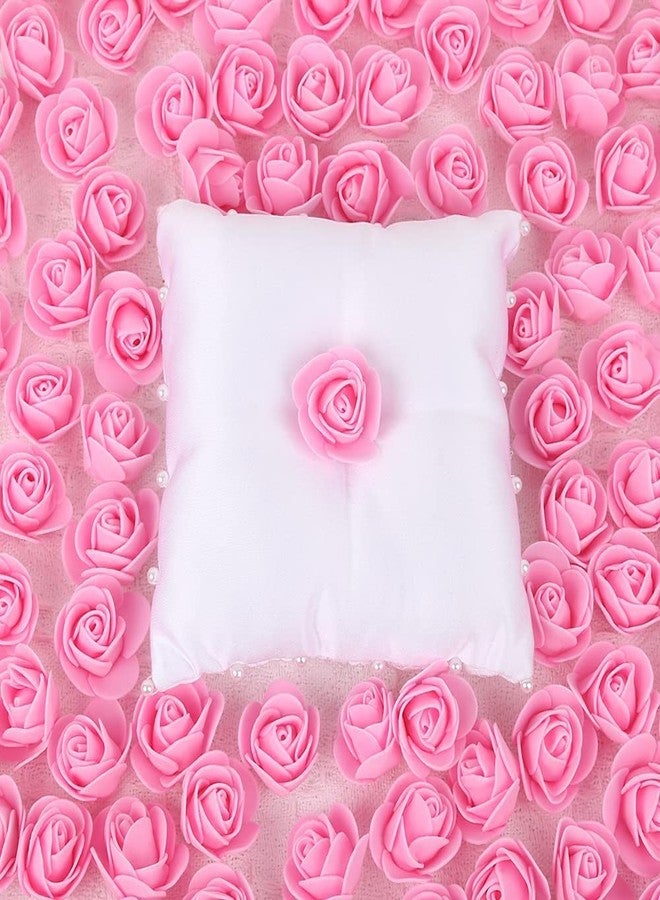 TREEWING 50Pcs Decorative Foam Crafted Rose Flowers for DIY Craft Work, Gift Crafting, Water Floating Flowers, Pooja Thali, Festival and Events, Home and Diwali Decoration Items - Image 4