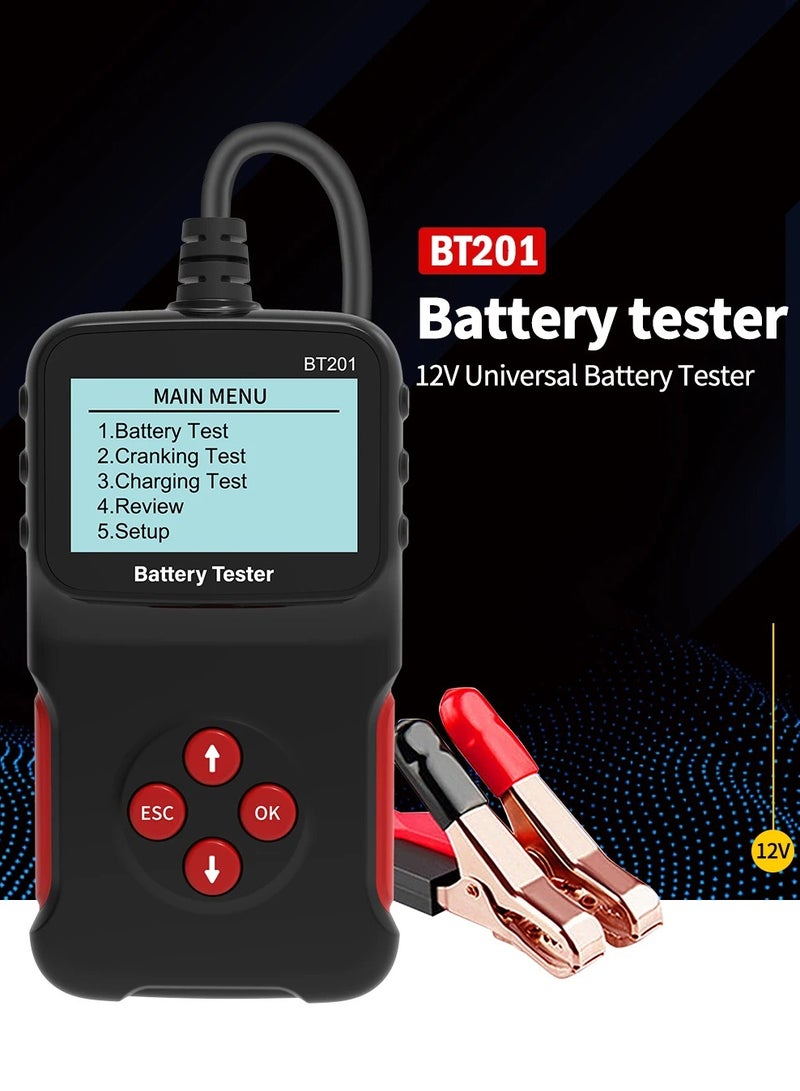 Generic Car battery tester 12V battery tester CCA internal resistance meter motorcycle battery analyzer  - Image 5