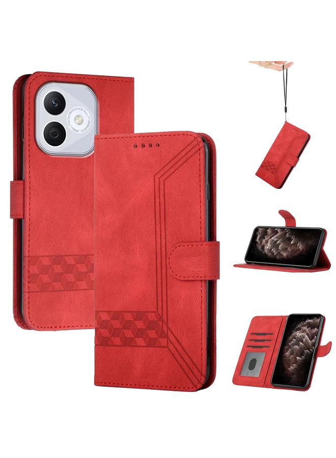 زبون جراب هاتف Honor 400 Lite بتصميم مكعب من الجلد القابل للطي - Image 1