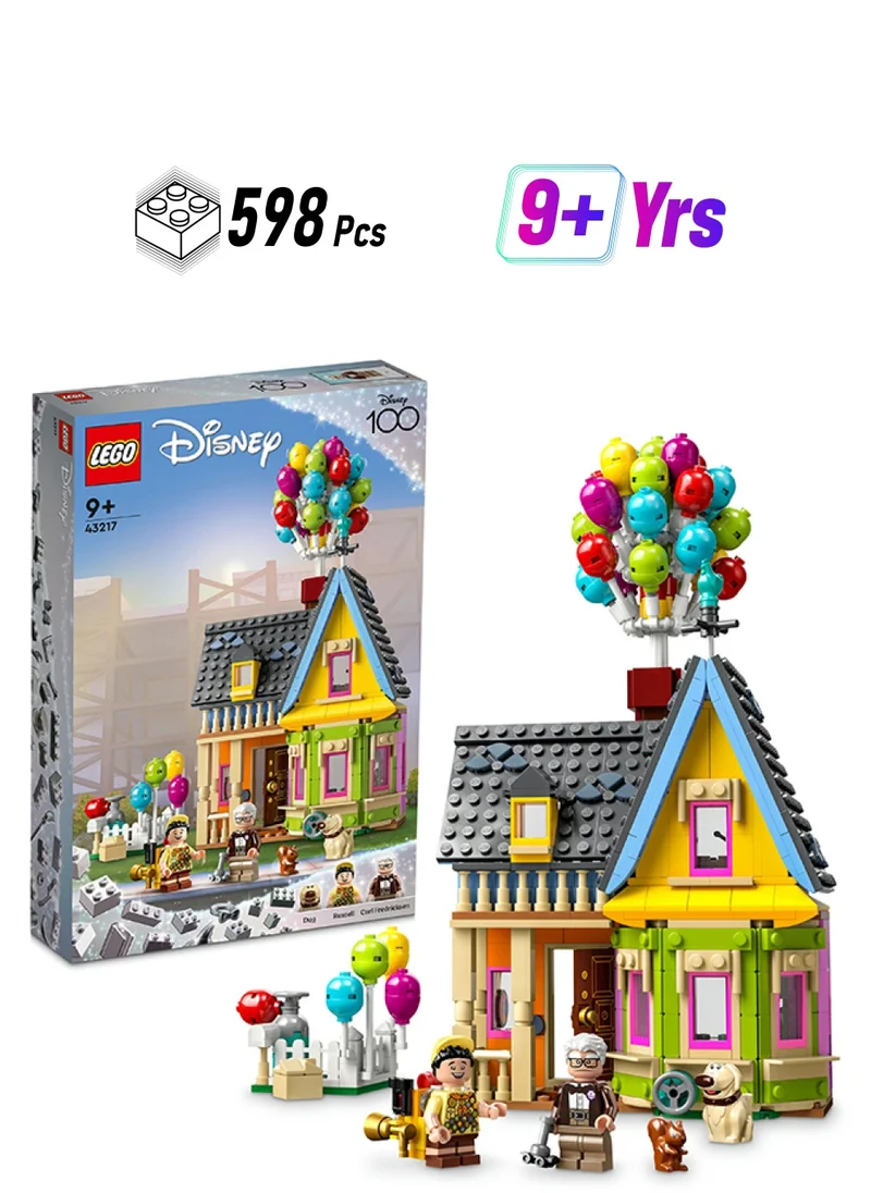 LEGO Disney and Pixar ‘Up’ House 43217 Building Toy Set; Detailed Set Designed for Kids and Movie Fans Aged 9+; A Disney 100 Gift for Anyone Who Loves Creative Play with Challenging, Buildable Models (598 Pieces)