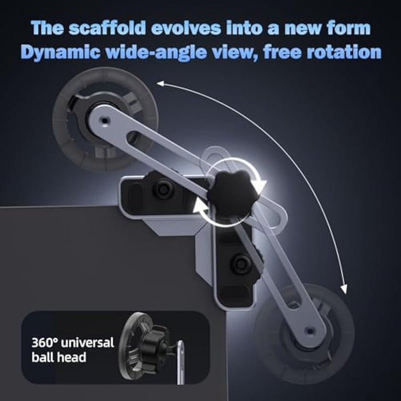 Tesla Phone Mount Foldable Hidden Tesla Phone Holder Fit for All Phones, Tesla Model 3/Y/Cybertruck Accessories, Tesla Model 3 Model Y for MagSafe Car Mount - Image 3