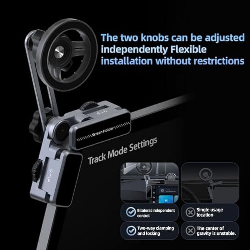 Tesla Phone Mount Foldable Hidden Tesla Phone Holder Fit for All Phones, Tesla Model 3/Y/Cybertruck Accessories, Tesla Model 3 Model Y for MagSafe Car Mount - Image 2