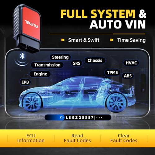 Autel AP2500 OBD2 Scanner Bluetooth Code Reader, Upgraded of AP200, OBDII Scanner All-System Diagnostic Tool, CAN FD, 5 Hot Resets, AutoVIN, Check Engine Light, Car Code Reader for iOS - Image 2