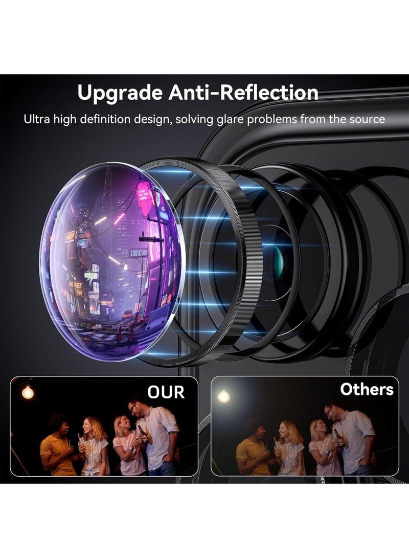 CHU DAI 3-Pack Camera Lens Protector for iPhone 14Pro & Pro Max / iPhone15 Pro & Pro Max / iPhone16 & Pro & Pro Max, 9H Tempered Glass, Anti-Scratch, Case Friendly, Does Not Affect Night Shots, HD Clear - Image 2