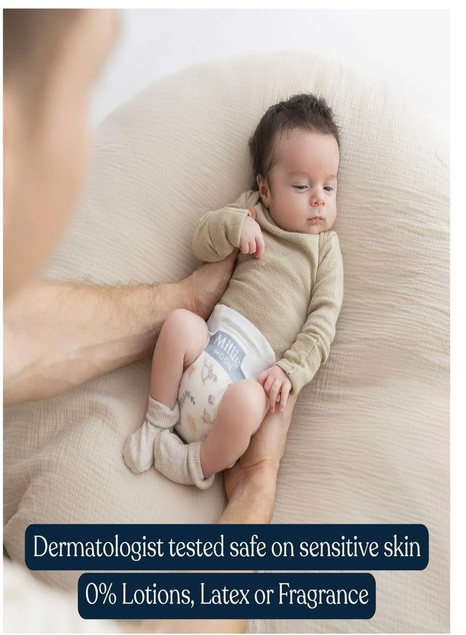 حفاضات أطفال فاخرة للاستخدام مرة واحدة من ميلي مون، مقاس ٢، ٨٨ حفاضة، فائقة النعومة والراحة، طبقة داخلية ماصة للاستخدام ليلاً ونهاراً، مؤشر للبلل، مواد لطيفة، تثبيت محكم - Image 3