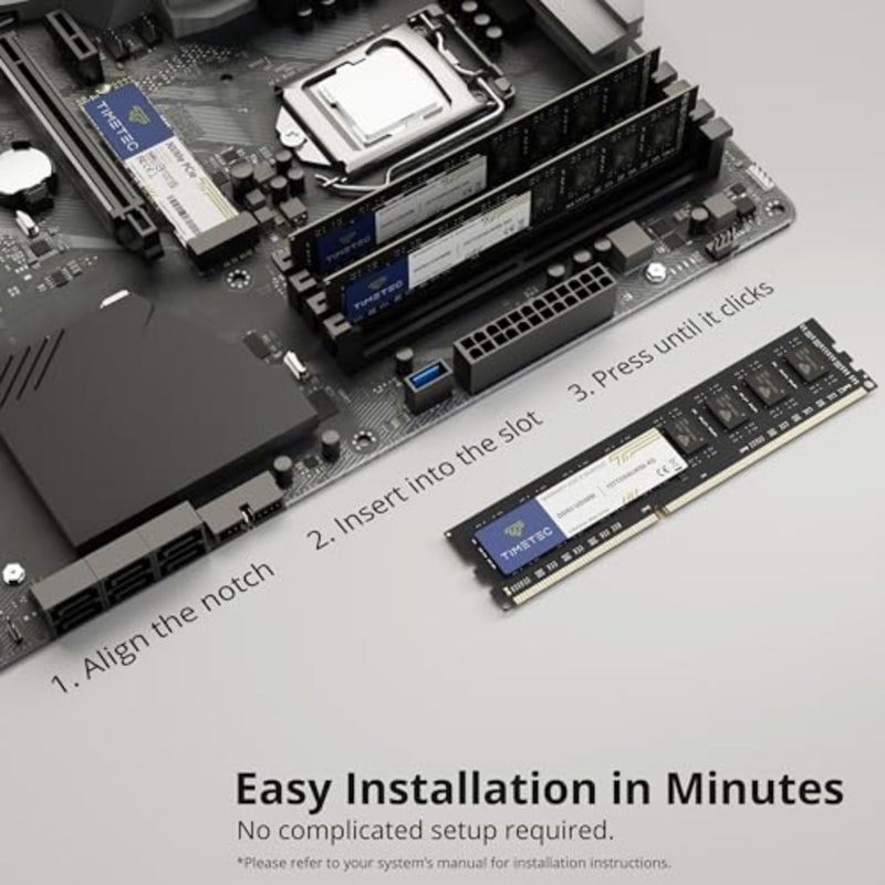 Desktop PC RAM upgrade: DDR3L-1600 SDRAM UDIMM, 1.35V/1.5V, CL11, 2Rx8 dual rank, 240-pin, non-ECC unbuffered, PC3L-12800/PC3-12800 - Image 5