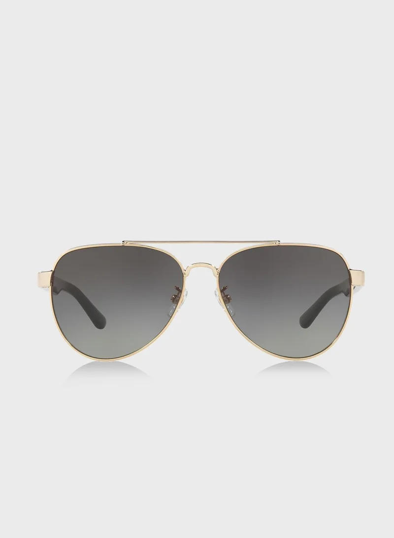 Tory Burch 0TY6070 Aviator Sunglasses