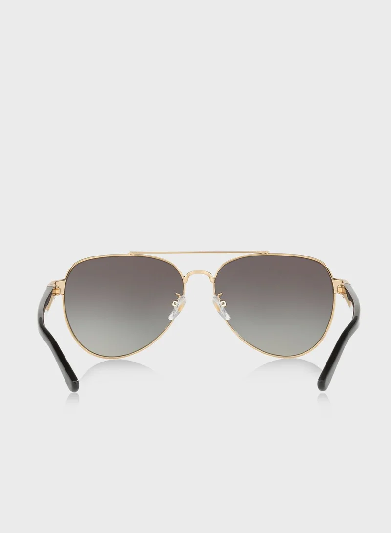Tory Burch 0TY6070 Aviator Sunglasses