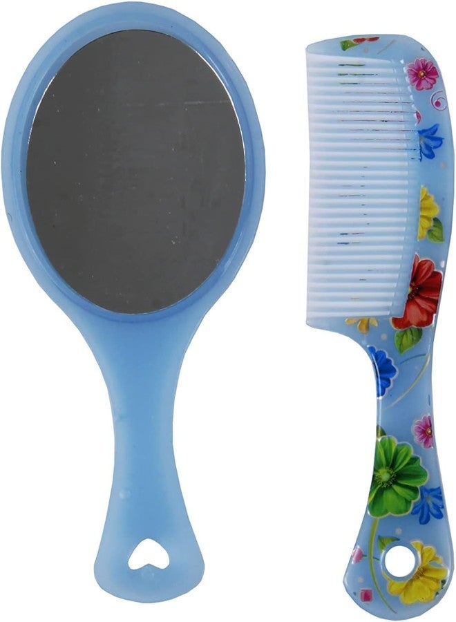 YOOKO Combo Of Hair Comb And Mirror Set For Women And Girls Casual And Travelling Use Pack Of 1 Best for Kids Multicolor - Image 1