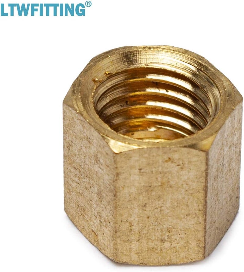 LTWFITTING 1/8-Inch Brass Compression Sleeves Ferrule with 1/8-Inch Compression Nut, Brass Compression Fitting(Pack of 75) - Image 3