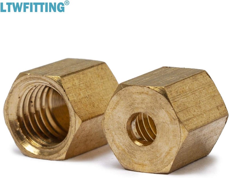 LTWFITTING 1/8-Inch Brass Compression Sleeves Ferrule with 1/8-Inch Compression Nut, Brass Compression Fitting(Pack of 75) - Image 2