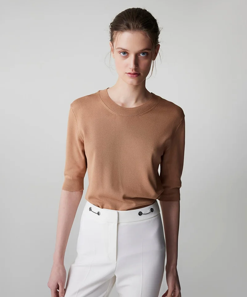 ابيكول Basic Knit Top