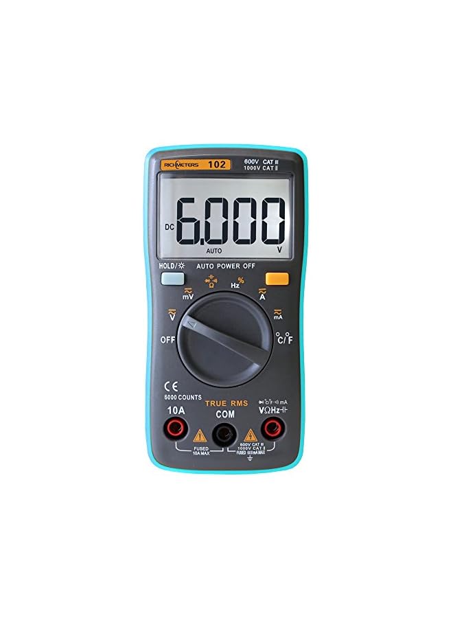 PROMASS بروماس ريتشميترز RM102 مقياس رقمي متعدد الوظائف True RMS مع شاشة LCD - Image 2