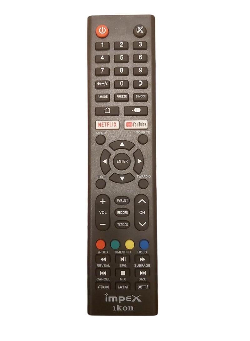 IMPEX , IKON  , GEEPAS , STARTRACK , VIDEOCON , SONASHI Replacement Remote With Upgraded Infrared. Support All Brand - Image 1