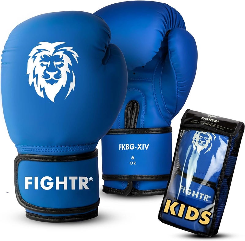 FIGHTR Kids Boxing Gloves and More Stability Junior Boys and Girls Boxing MMA Muay Thai Kickboxing Martial Arts 04 06 oz incl Carry Bag - Image 2