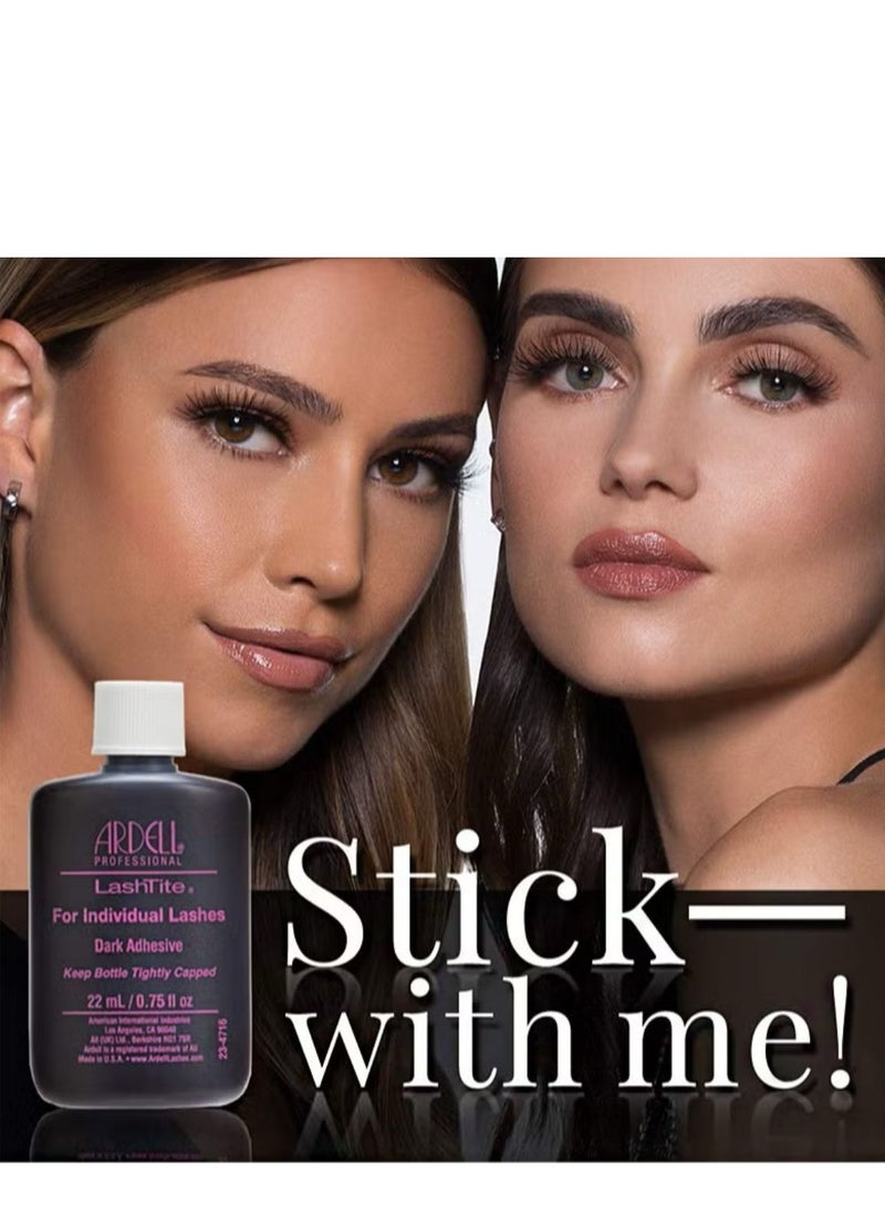 ARDELL - LashTite Dark Lash Glue for Individual Lashes, Waterproof (22ml) - Image 1