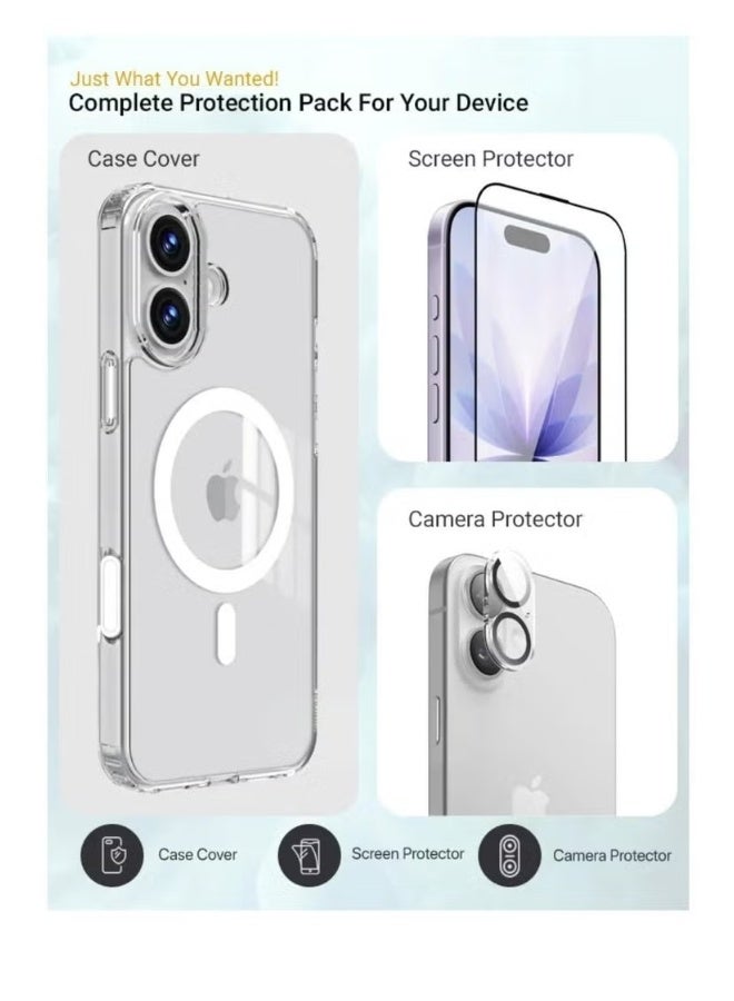 iPhone 17-Premium 3-in-1 Protection Kit | Magnetic Case, Screen Protector & Camera Lens Shield - Image 2