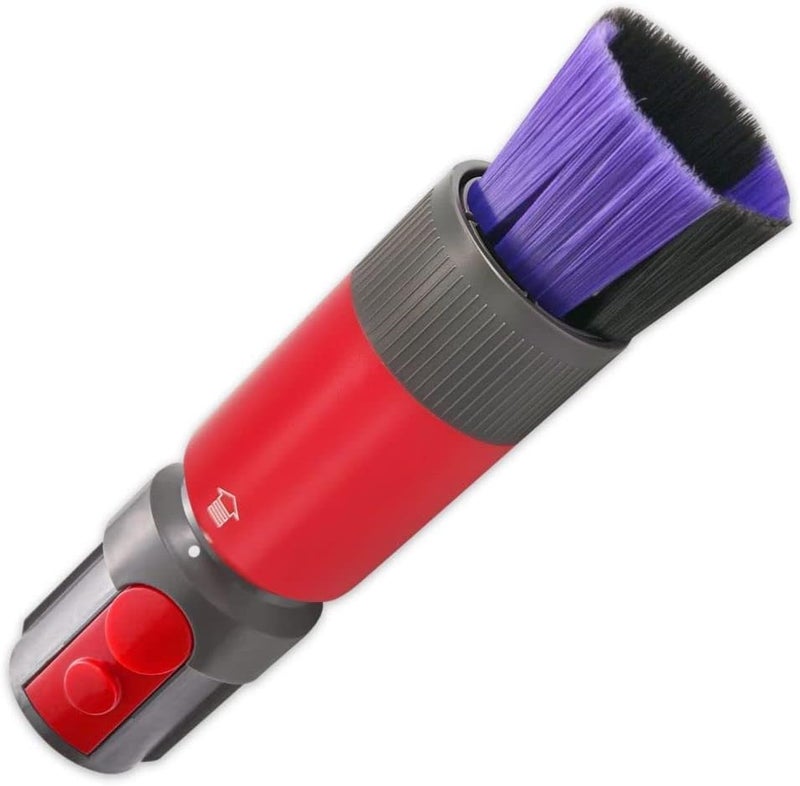 MAKINGTEC Scratch-free Dusting Brush Attachment Replacement, Compatible with Dyson Outsize V7/ V8 Cyclone V10/ V11/ V12 Detect Slim V15 Detect Vacuum Cleaner, Self-cleaning Soft Dust Brush Vacuum Attachment - Image 1