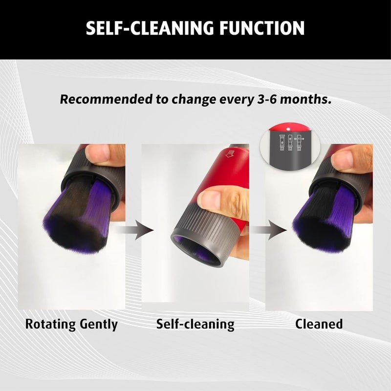 MAKINGTEC Scratch-free Dusting Brush Attachment Replacement, Compatible with Dyson Outsize V7/ V8 Cyclone V10/ V11/ V12 Detect Slim V15 Detect Vacuum Cleaner, Self-cleaning Soft Dust Brush Vacuum Attachment - Image 4