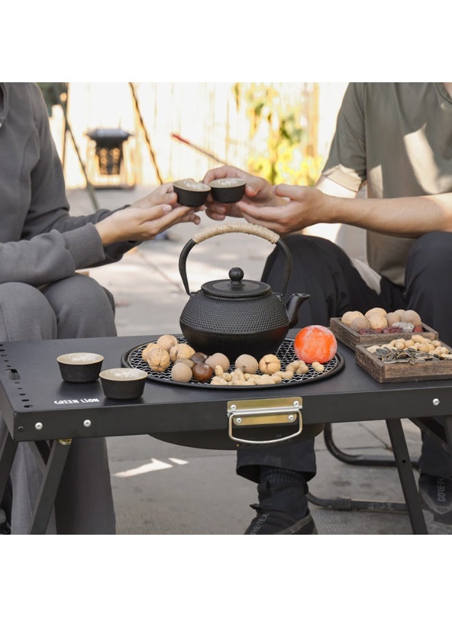 GREEN LION Portable BBQ Table / Quick Setup / Removable Charcoal Tray / Foldable Design / Heat & Rust Resistant / Lightweight / 12-Inch Grill Area / Ideal for Camping and Outdoor Use - Image 2