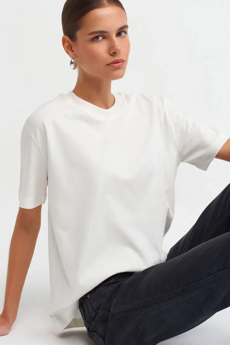 DILVIN Women's Cotton Crew Neck T-Shirt