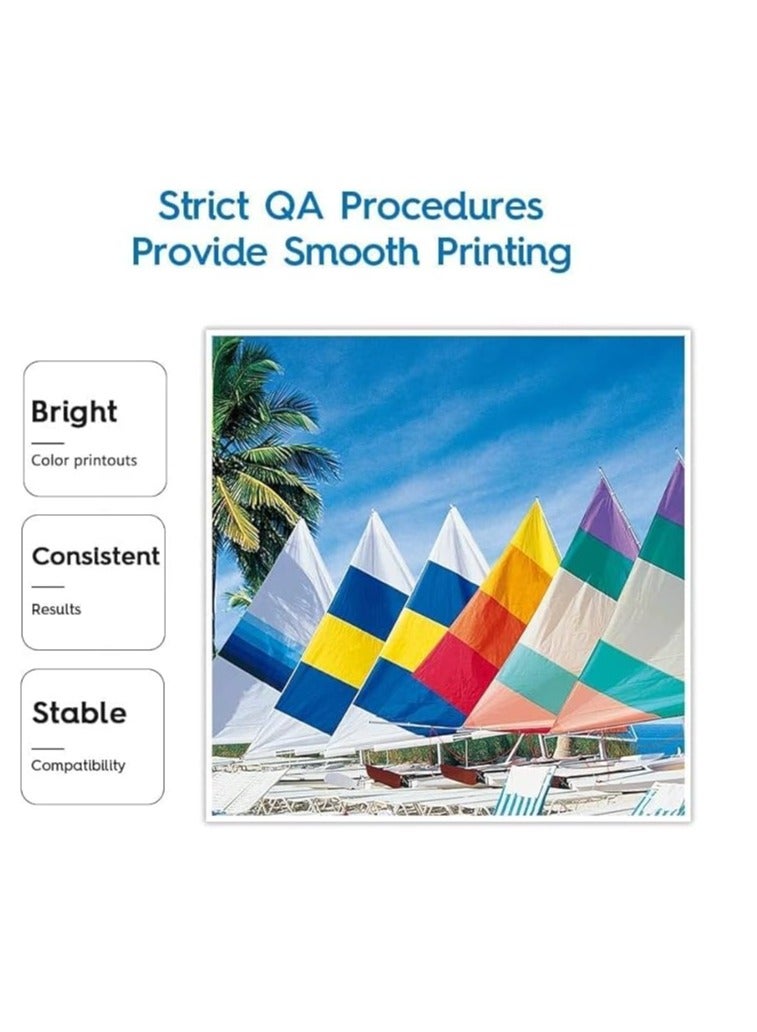 Terabyte 6-Pack 673 Compatible refill ink for Epson L801, L805, L1800, L800, L810, L850, L1300, L18050 with 6 colors - Image 2