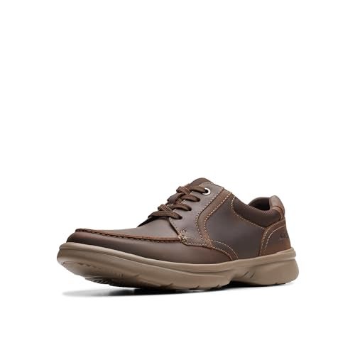 clarks حذاء كلاركس للرجال برادلي فايب أوكسفورد، جلد شمع النحل، 7.5 - Image 1