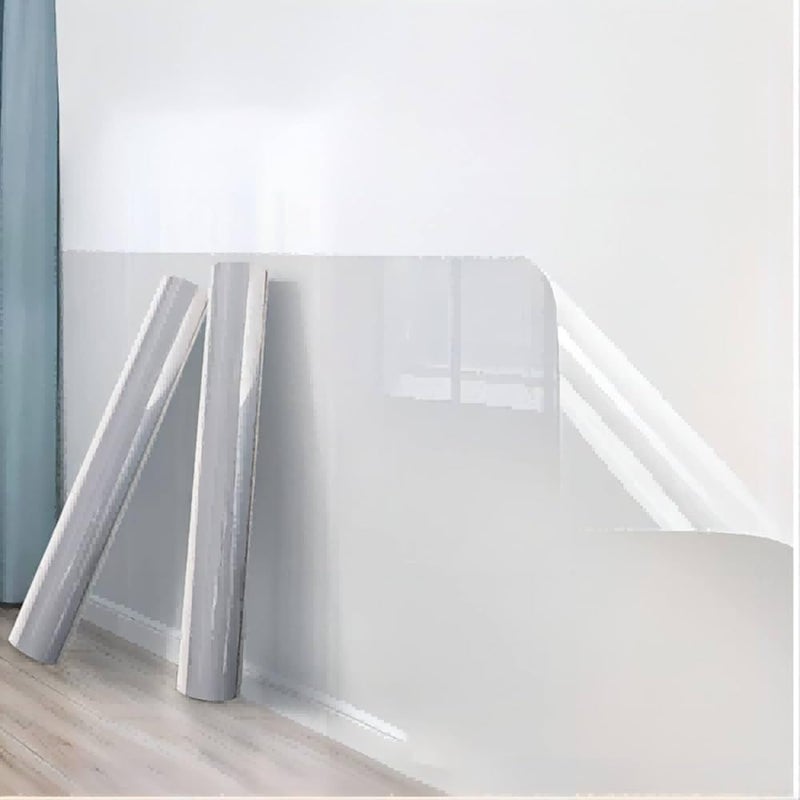 Generic WALLFLY Transparent Solid Wood Sticker Film Desktop Protective Film Self Adhesive Covering Removable Protective Film Contact Paper Shelf Drawer Liner Transfer Tape Roll 2 by 75 Feet  - Image 1