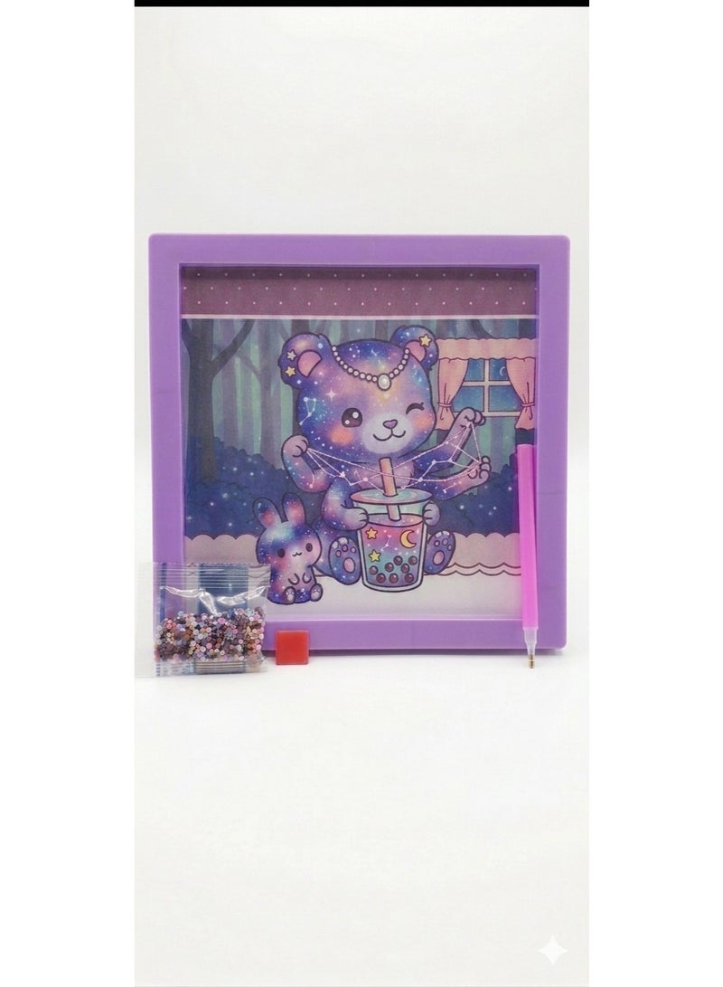 1st Choice Diamond Art Crystal Painting Board - Creative Entertainment Art Set with Frame, Home Decor & Recreation for Kids & Adults - First Choice (Various Designs) - Image 1