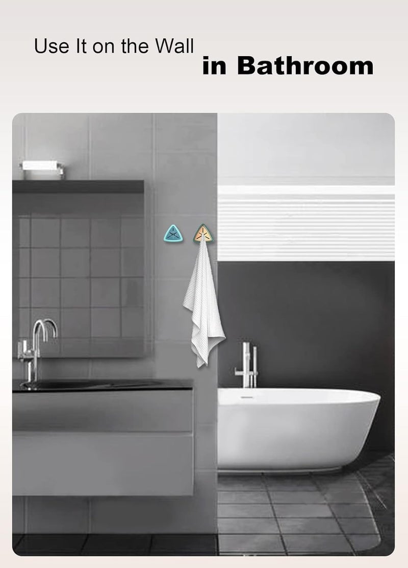 Self-Adhesive Towel Hooks for Smooth Surfaces, Hand Towel Holders, No Drilling Required, Set of 4 Hooks for Kitchen, Bathroom, RV, and Camper, Easy to Install and Fun to Use - Image 4