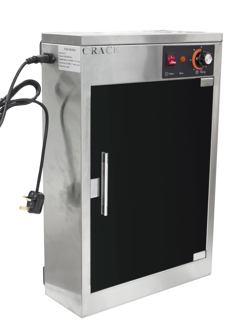 جريس غريس المهنية تطهير سكين الأشعة فوق البنفسجية معقم كامل جدار فولاذي مقاوم للصدأ شنت سكين معقم خزانة 40x15x61.5 سنتيمتر - Image 1
