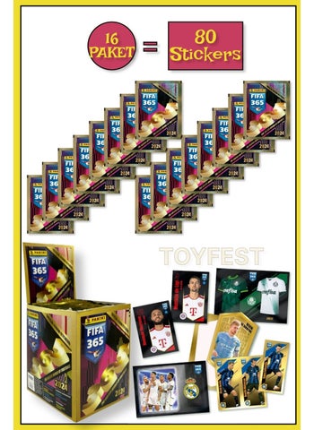 Panini Fifa 365 2024 Football Player Stickers Cards - 16 Packs ( 80 Stickers ) - pzsku/ZBDA3D2304ED4F9512390Z/45/_/1737455068/f86c81b8-679d-49fa-b116-9a627019fb80