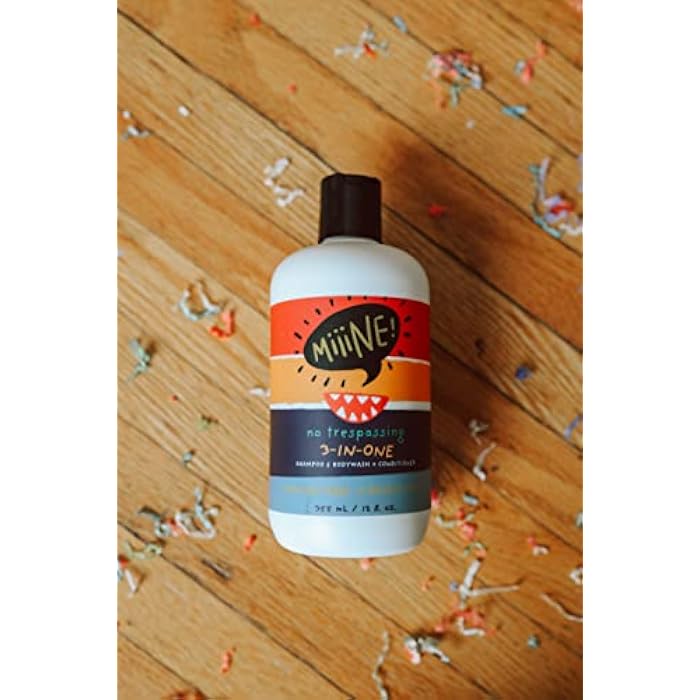 MiiiNE! 12oz Kids Shampoo and Conditioner 3 In 1 Apple Scented Body Wash with Gentle Formula - Gluten Free Made Cruelty Free in USA By Stylists - Image 2