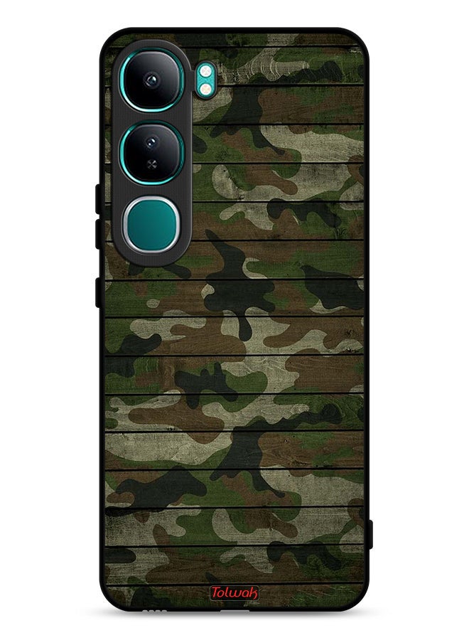 Tolwak vivo Y300 5G Protective Case Cover Camouflage Wooden Pattern - Image 1