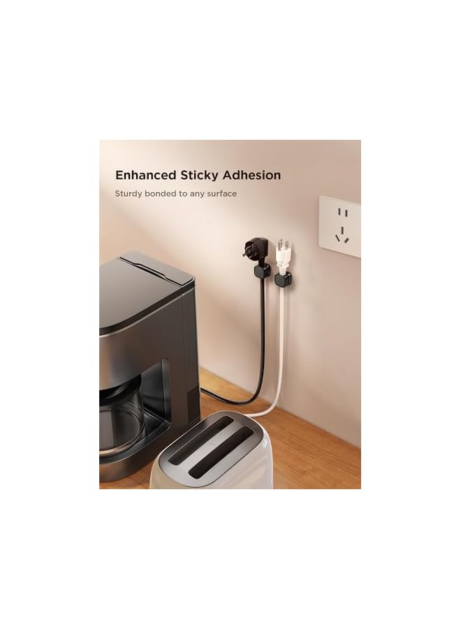 promass [12 Pack] Magnetic Cable Clips [Cable Smooth Adjustable] Cord Holder, Under Desk Cable Management, Adhesive Wire Holder Keeper Organizer for Home Office Desk Phone Car Wall Desktop Nightstand - Image 5