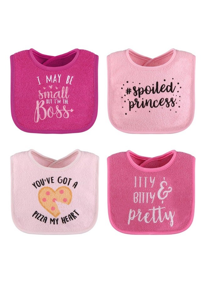 The Peanut Shell The Peanutshell Baby Girl Terry Bib Set of 8-100% Cotton, Soft, Absorbent Baby Bibs, Toddler Girl Set, Newborn & Infant Bib - Pink - Image 5