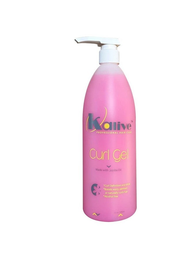 KALIVE 2 STYLE Kalive Curl Gel 32 Oz For Curly Hair. This Hair Product For Women Defines All Types Of Curls Waves And Hair Textures Natural Or Permed. - Image 1